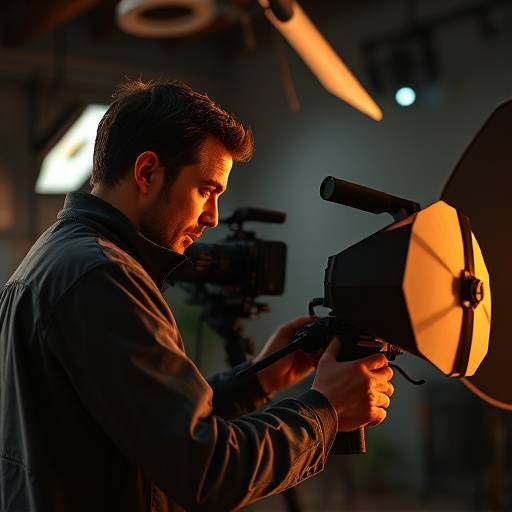 A Stellaris Studios team member meticulously color grading a film scene using DaVinci Resolve.