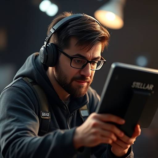 Animator at Stellaris Studios working on a 3D animation using Maya software.