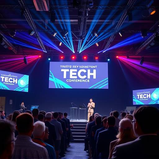 Image from a keynote speech at a tech conference, expertly captured through our event videography services.